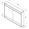  Дзеркало Ravak Step 1000 Білий X000001421