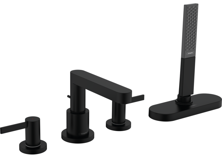 Змішувач Hansgrohe Finoris на борт ванни, чорний матовий 76444670