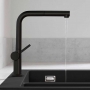 Змішувач Hansgrohe Talis M54 для кухонного миття з висувним душем Black Matt 72809670