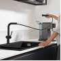 Смеситель Hansgrohe Talis M54 для кухонной мойки с выдвижным душем Black Matt 72809670