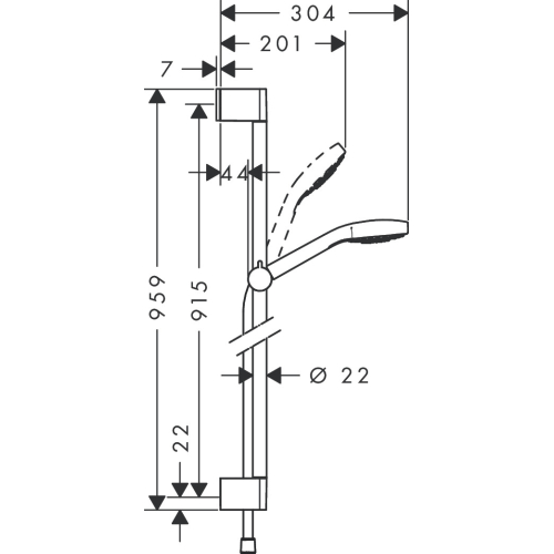 Душевой набор Hansgrohe Croma Select E 26594400