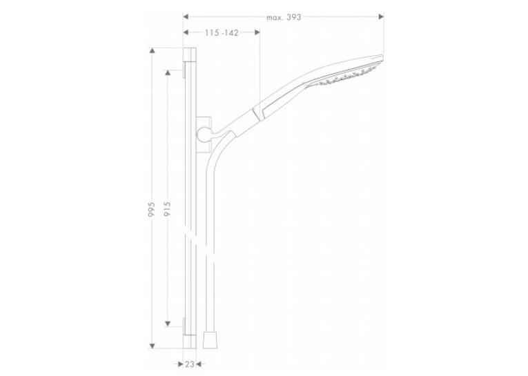 Душовий гарнітур Hansgrohe Raindance Select, 26626400