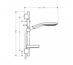 Душовий набір Hansgrohe Raindance Select S 150, 27803400