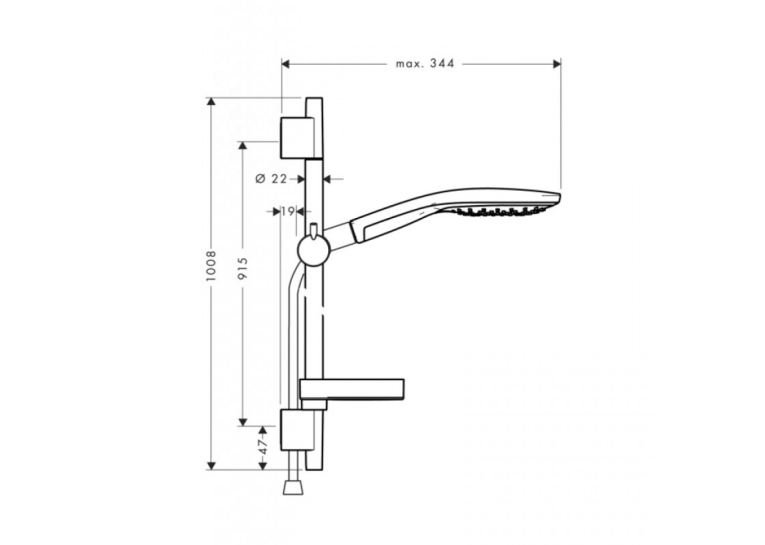 Душовий набір Hansgrohe Raindance Select S 150, 27803400