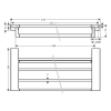 Полиця Hansgrohe AddStoris 41751670 чорний матовий