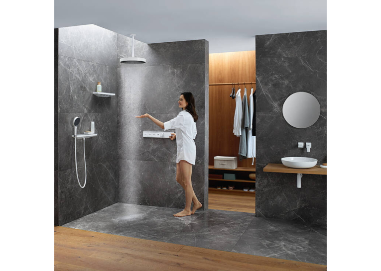 Термостат Hansgrohe RainSelect скрытого монтажа на 3 потребителя Matt White 15381700