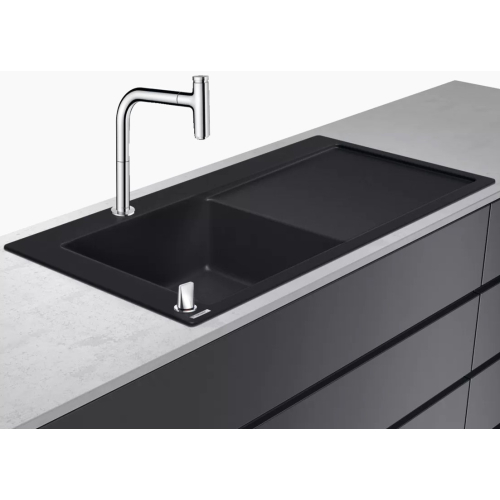 Кухонний комплект мийка із змішувачем Hansgrohe C51-F450-12, хром 43228000