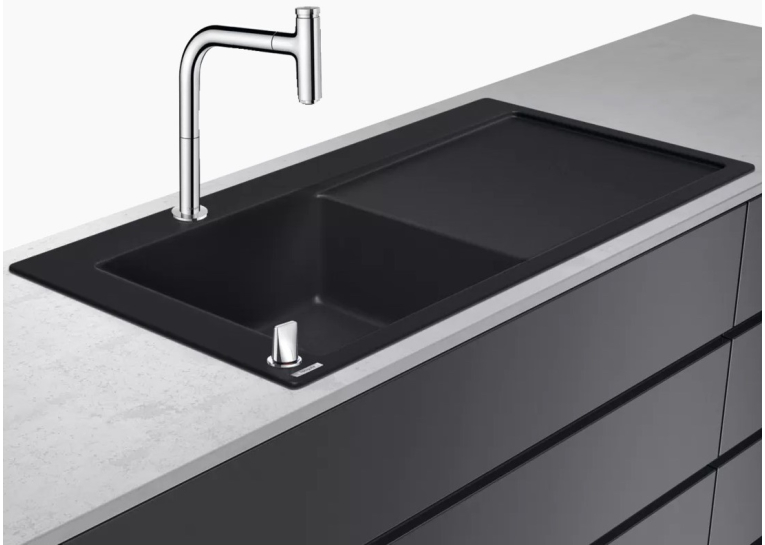 Кухонний комплект мийка із змішувачем Hansgrohe C51-F450-12, хром 43228000