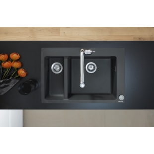 Кухонный комплект мойка со смесителем Hansgrohe C51-F450-12, хром 43228000