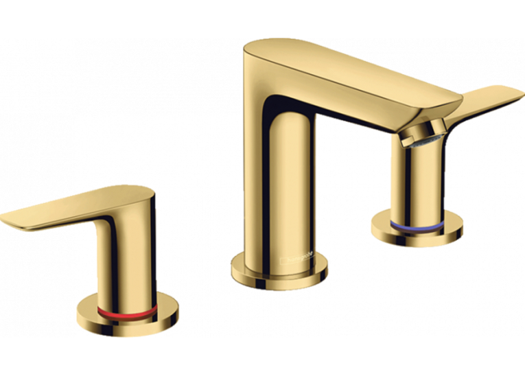 Змішувач для раковини на 3 отвори Hansgrohe Talis E Polished Gold Optic 71733990