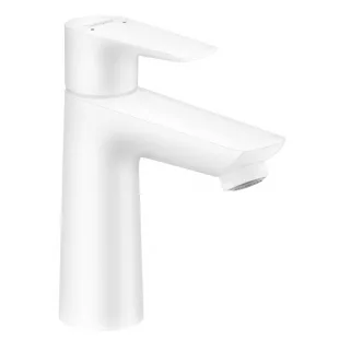 Смеситель для раковины Hansgrohe Talis E 110 с донным клапаном pop-up Matt White 71710700