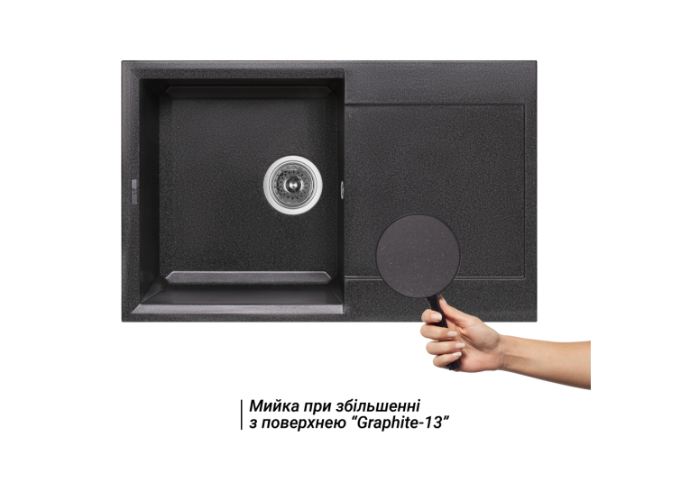 Кухонная мойка Lidz 790x495/230 GRF-13 (LIDZGRF13790495230)