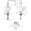 Змішувач для раковини Hansgrohe Metropol Brushed Bronze 32511140