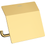 Тримач туалетного паперу Hansgrohe AddStoris 41753990 з кришкою, золото