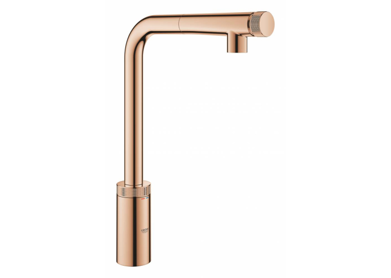 Змішувач для кухні з висувним виливом Grohe Minta SmartControl 31613DA0 Золото