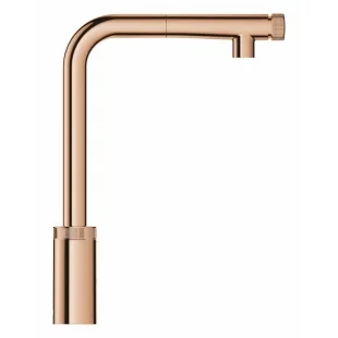 Смеситель для кухни с выдвижным изливом Grohe Minta SmartControl 31613DA0 Золото