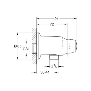 Подключение для душевого шланга Grohe Movario 28406000