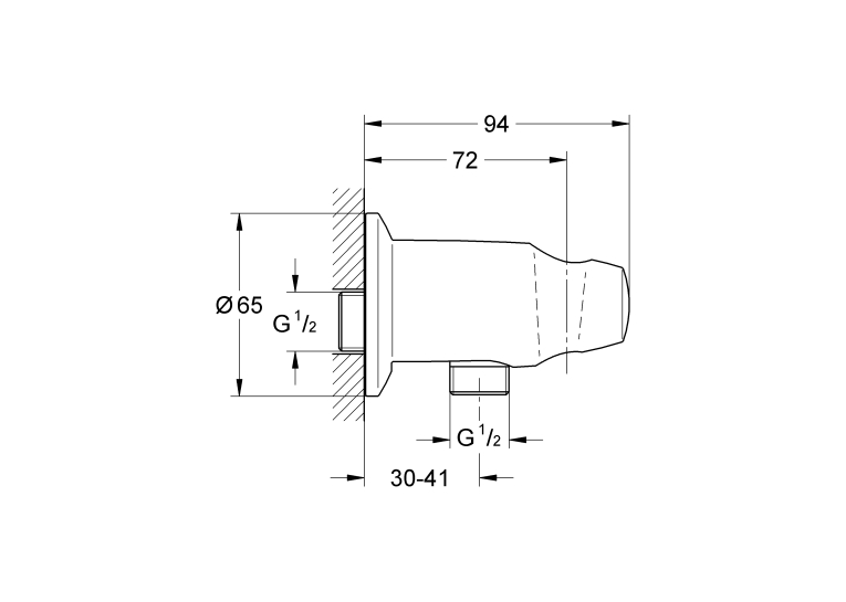 Подключение для душевого шланга Grohe Movario 28406000