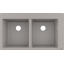 Кухонная мойка Hansgrohe S510-F770 770х510 две чаши 370/370 Concretegrey 43316380