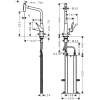 Змішувач для кухні Hansgrohe Metris Select 320 2jet з висувним зливом Sbox Stainless Steel 73816800