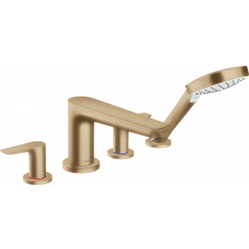 Змішувач для ванни Hansgrohe Talis E на 4 отвори Brushed Bronze 71748140