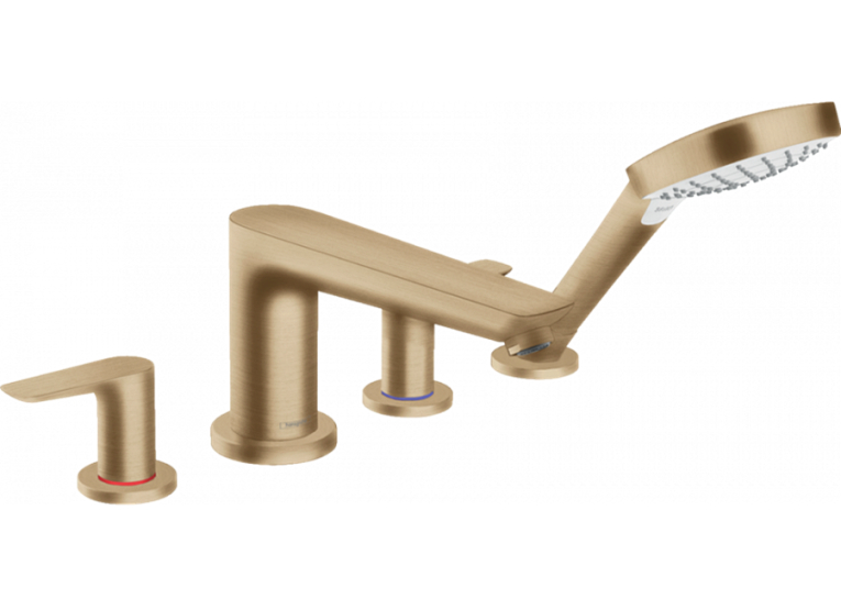 Змішувач для ванни Hansgrohe Talis E на 4 отвори Brushed Bronze 71748140