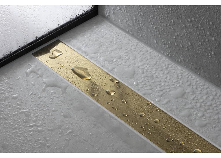 Верхняя часть Hansgrohe "RainDrain Flex" для канала (пристенная) 800 мм Polished Gold Optic 56051990