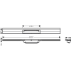Верхняя часть Hansgrohe "RainDrain Flex" для канала (пристенная) 800 мм Polished Gold Optic 56051990