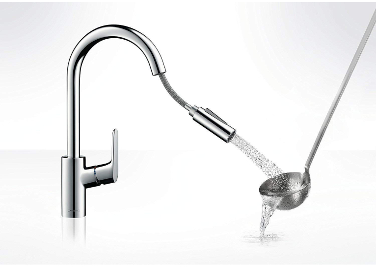 Кухонный смеситель Hansgrohe Focus с выдвижным душем Sbox 73880000
