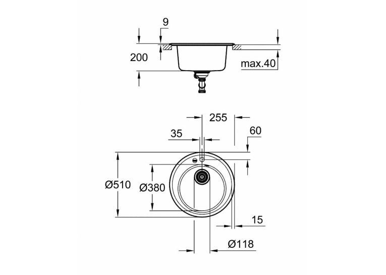 Кухонна мийка Grohe K200 31656AP0