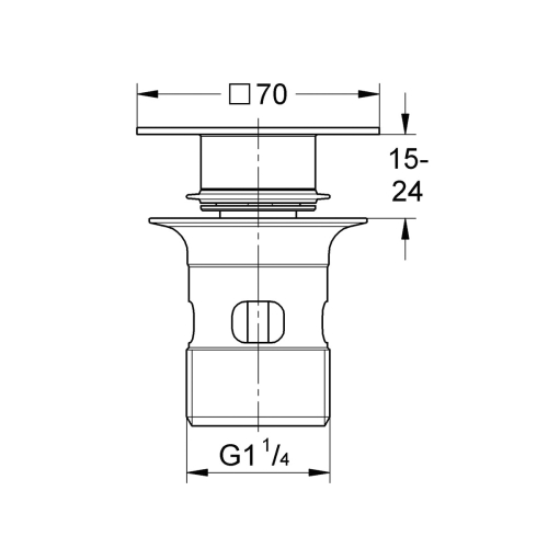 Донный клапан Grohe 40565AL0 Графит матовый