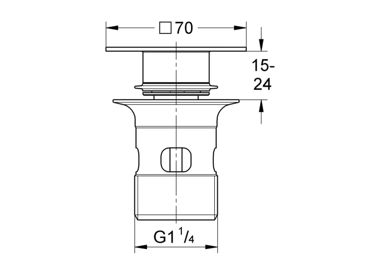 Донний клапан Grohe 40565AL0 Графіт матовий