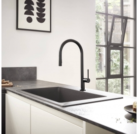 Змішувач Hansgrohe Talis M54 для кухонного миття з висувним душем Matt Black 72802670