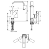 Смеситель для раковины Hansgrohe Metropol, 32511000
