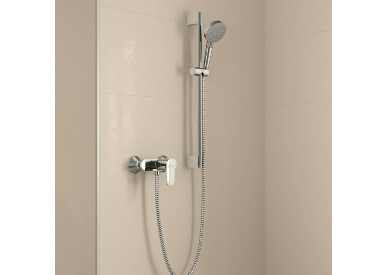 Душевой набор Hansgrohe Vernis Blend EcoSmart со штангой Crometta 65 см 26279000