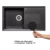  Кухонна мийка Lidz 860х500/240 GRF-13 (LIDZGRF13860500240)