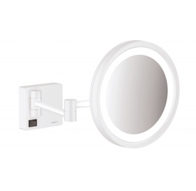 Дзеркало косметичне Hansgrohe AddStoris 41790700 з підсвічуванням LED білий мато..