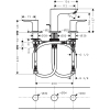 Змішувач для раковини на 3 отвори Hansgrohe Talis E Matt Black 71733670