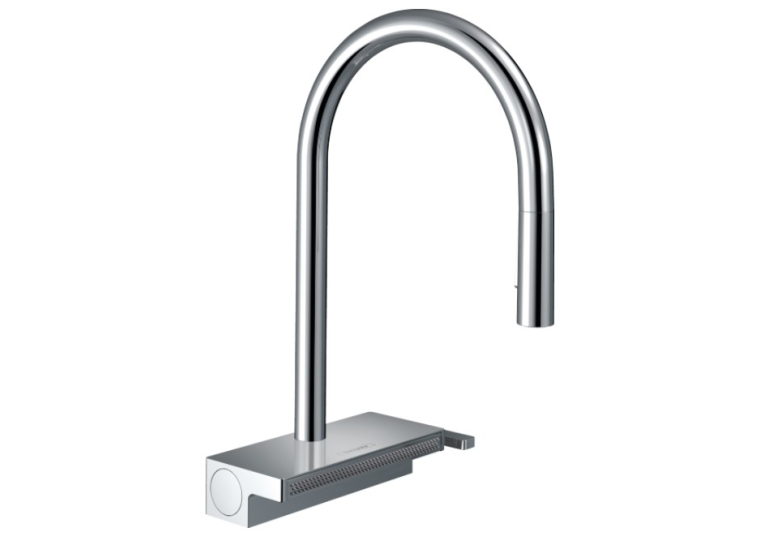 Смеситель для кухни Hansgrohe Aquno Select M81 с выдвижным душем, хром 73837000