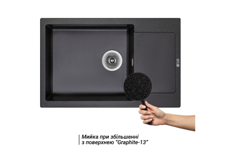 Кухонная мойка Lidz 781x510/200 GRF-13 (LIDZGRF13781510200)