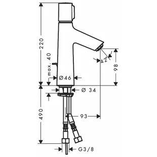 Смеситель для биде Hansgrohe Talis Select S 72202000
