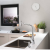 Смеситель для кухни Hansgrohe Metris Select 320 2jet с выдвижным изливом Sbox 73816000