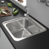 Кухонная мойка Hansgrohe S412-F400 на столешницу 480х520 с сифоном automatic 43335800