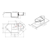 Кухонная мойка Lidz 1000x500/225 STO-10 (LIDZSTO101000500225)