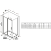  Нерухома стінка для душу Ravak Blix Slim BLSPS-80 Чорний TRANSPARENT X9BM40300Z1
