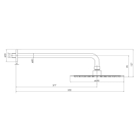 Верхний душ Imprese BRENTA хром ZMK071901101