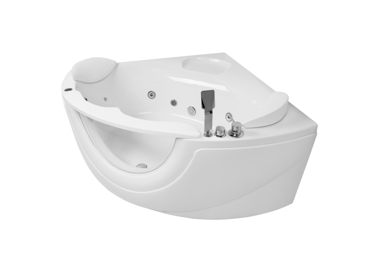 Ванна акрилова гідромасажна Volle кутова 150x150x63cм 12-88-103
