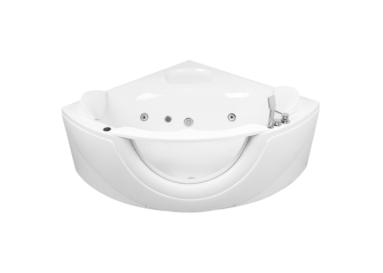 Ванна акрилова гідромасажна Volle кутова 150x150x63cм 12-88-103