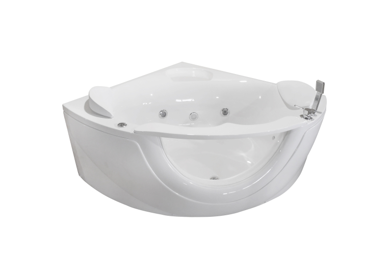 Ванна акрилова гідромасажна Volle кутова 150x150x63cм 12-88-103