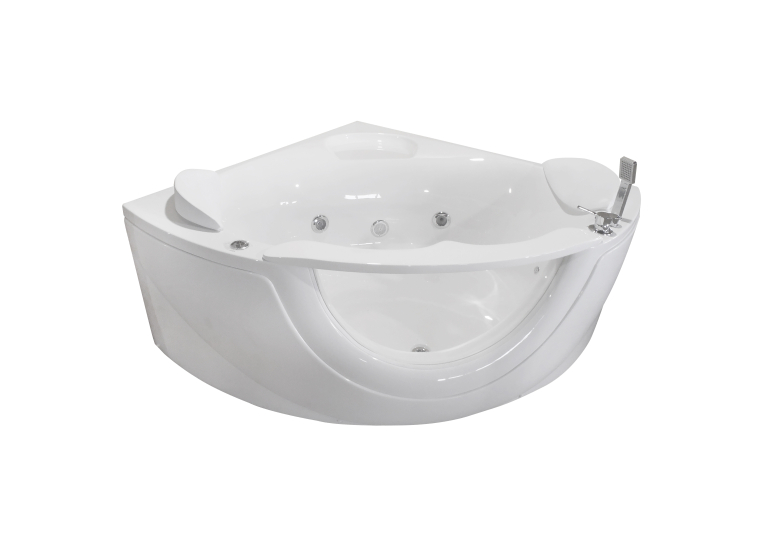 Ванна акрилова гідромасажна Volle кутова 150x150x63cм 12-88-103